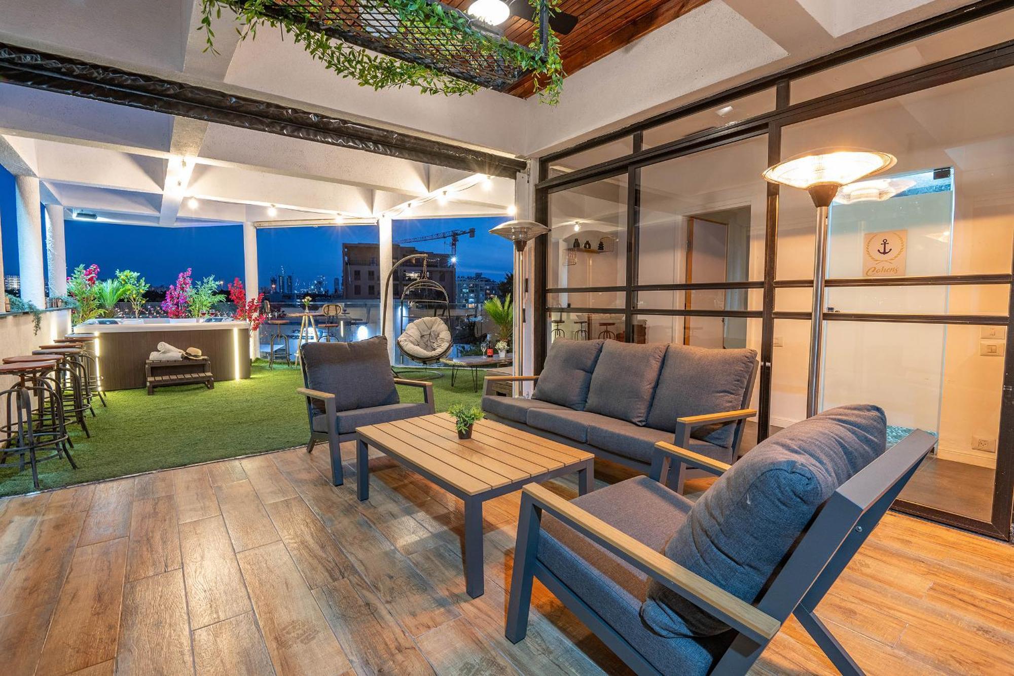 شقة Luxurious Penthouse In Tel Aviv With Pool المظهر الخارجي الصورة
